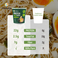 22g Protein Plant Based Ramen Miso Flavor High Fiber Low Fat Instant Noodle with Vegetables