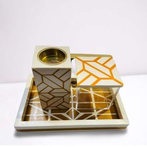 Joyero de madera de primera calidad con detalles de incrustaciones de hueso para un elegante Almacenamiento de accesorios y regalos de la India - Product Image 2