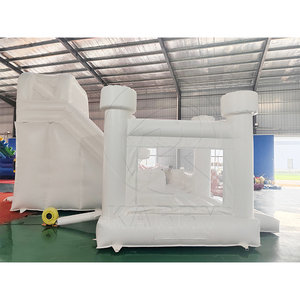 Pure White Jumping Inflatable Bounce House <strong>Bouncy</strong> <strong>Castle</strong> with Slide for Outdoor Kids <strong>Used</strong> Wedding Party Use - Product Image 6