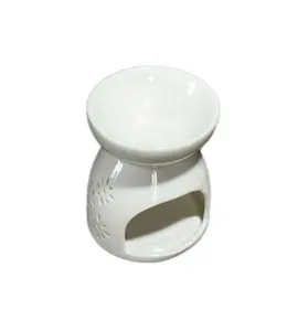 Thiết Kế Mới Trắng Tealight Chủ Hương Đầu Đốt Dầu Burner Gốm Hương Burner