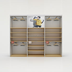 โต๊ะฉัตร <span class=keywords><strong>Uniqlo</strong></span> เชิงพาณิชย์สําหรับร้านขายเสื้อผ้า จอแสดงผลขายปลีกแก้วและไม้ในห้างสรรพสินค้า - Product Image 4