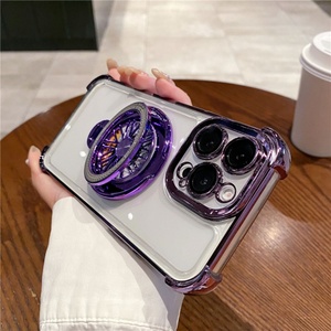 เคสโทรศัพท์ TPU พร้อมที่ยึดโทรศัพท์แม่เหล็กป้องกันการตกแบบหมุนได้ ดีไซน์สร้างสรรค์และสนุกสนาน สำหรับ iPhone 16 15 14 13 12 11 Pro Max - Product Image 5