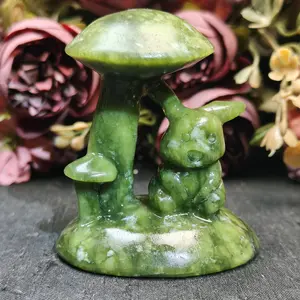 Xiuyan Jade Panda 'S Groothandel Reiki Fengshui Stenen Kristal Jade Muis