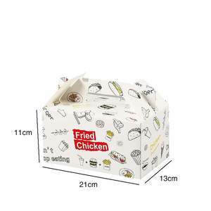 Burger Box Packaging Logotipo personalizado Hot Fast Food Packaging Takeaway <span class=keywords><strong>Mcdonalds</strong></span> Apple Pie Burrito Pillow Wrap Box - Product Image 1