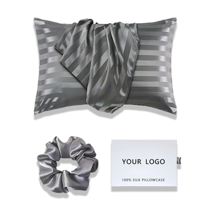 <strong>Wholesale</strong> 19-22mm Copper Sliver Ion Infused Pure <strong>Silk</strong> <strong>Pillowcase</strong> 100% Pure <strong>Mulberry</strong> Natural Satin Pillow case for Hair and Skin - Product Image 1