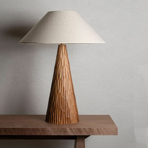 Japanese Minimalist Wooden Table Lamp E27 LED Geometric Solid Design Warm <b>Light</b> For Bedroom Nordic Style <b>Decor</b> - Product Image 1