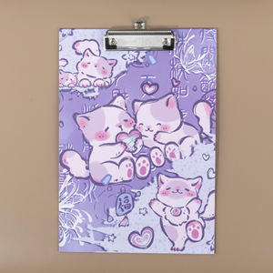 क्लिपबोर्ड क्लिप हार्डवेयर फ़ोल्डर ए 4 लेखन बोर्ड सीखने वाले बच्चों के लिए प्यारा बिल्ली सीखने वाली स्टेशनरी थोक - Product Image 5
