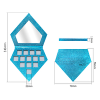 Palette de fards à paupières minéraux waterproof DIY 13 couleurs personnalisables, longue tenue, estompables, maquillage en marque blanche, vente en gros