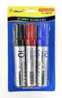 Meilleure vente 1 ensemble de stylos marqueurs 10mm Jumbo personnalisables de grande capacité noir bleu rouge pour l'écriture sur papier