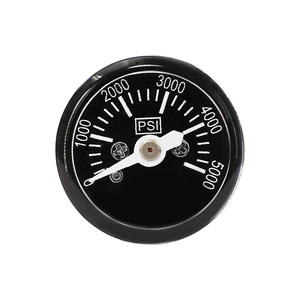 5000Psi 고압 미니 압력계 화이트 니들 압력 게이지 황동 연결부 포함 - Product Image 2