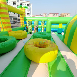 Parc d'attractions gonflable géant pour enfants, parcours d'obstacles en plein air, aire de jeux, zoo gonflable - Product Image 3