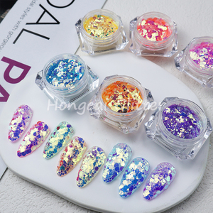 1kg a granel Poly Flake Glitter Fairy Dust Fluorescencia Resistente a los solventes Chunky Mixed Christmas Decorations Factory Cosmetic Bulk - Product Image 6