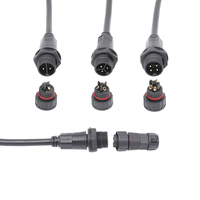 Connecteur étanche de panneau M20 mâle femelle connecteur de câble circulaire 300V 15A AC/DC adaptateur d'alimentation prise IP65