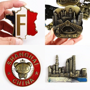 Magneti per Frigorifero in Metallo <span class=keywords><strong>di</strong></span> Shanghai, Cina, con Paesaggi Urbani e Monumenti <span class=keywords><strong>di</strong></span> Tutto <span class=keywords><strong>il</strong></span> Mondo, Perfetti Souvenir <span class=keywords><strong>di</strong></span> Viaggio - Product Image 3