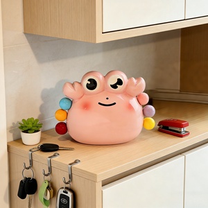 Adorno Decorativo Moderno Personalizable BZY para el Hogar u Oficina, Adorno de Resina con Forma de Cangrejo Rosa Pequeño. - Product Image 5
