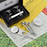 Juego de golf personalizado de fábrica de Bangladesh libre de impuestos: herramienta para divots, marcador de bola, gemelos y pinza para corbata. Ahorre un 25% en el impuesto antidumping.