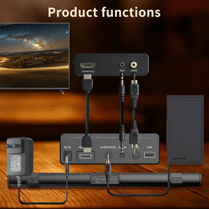 Barre de son 2.1 canaux <span class=keywords><strong>pour</strong></span> téléviseur avec caisson de basses profond, système de haut-parleurs home cinéma Bluetooth - Product Image 3