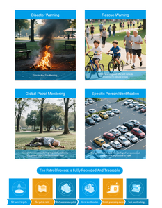 Ai Face Recognition + 360&deg; Night Vision <strong>Autonomous</strong> Security Patrol <strong>Robot</strong> - Product Image 2