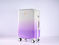 Bagages à barre de traction de luxe 20 \ "Boîte de voyage universelle à roue Couverts rigides directs Valise de vélo Bagage à main Nouvelle valise à barre de traction ABS