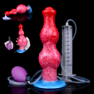 NNSX Grand Gode D'éjaculation Avec Plug Anal Gonflable Jouet Jouir Pénis Gros Noeud <span class=keywords><strong>Godes</strong></span> Anaux pour Hommes Femmes Jouets Sexuels En Gros - Product Image 1