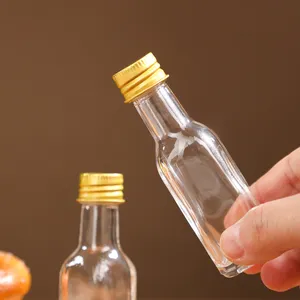 Botol kemasan zaitun dapur kehidupan kesehatan penurunan berat badan kuantitatif 20ml botol kaca Mini untuk minyak zaitun