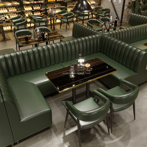 Canapé en cuir Chaise Rock Plate Table Commercial Ménage Costume Combinaison Personnalisé Rétro Style Industriel Bar, Restaurant - Product Image 4