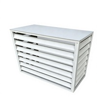 Cubierta de aluminio para bomba de calor y aire acondicionado, diseño rectangular, parasol para mini split, valla protectora para aire acondicionado, venta al por mayor