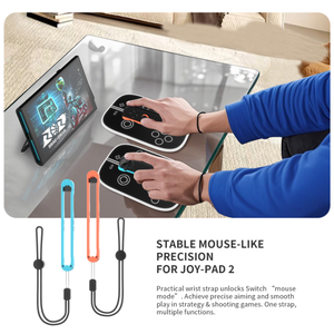 New Handheld hand rope &amp;Mouse Pad For <strong>Nintendo</strong> <strong>Switch</strong> 2/Switch2 L&amp;R Small <strong>Plug</strong> And Play Controller Portable Mouse+Mouse Pad Set - Product Image 3