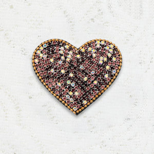 Écusson personnalisé de luxe brodé au fer à repasser en chenille avec <span class=keywords><strong>diamant</strong></span> et strass, avec logo personnalisé pour vêtements - Product Image 1