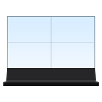 Ultra-mince Vertical OLED Épissage Transparent TV HD Smart Touch Affichage Publicitaire Auto-éclairage LCD Affichages de signalisation numérique