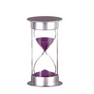 นาฬิกาทรายทรงกรวย 1-60 นาที ทนทานต่อการตกหล่น วัสดุพลาสติกและแก้วทราย ดีไซน์เรียบง่ายทันสมัย รูปทรงกระบอก เหมาะสำหรับเป็นของขวัญทางธุรกิจ - Product Image 2