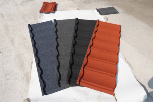 Tejas de Acero con Recubrimiento de Piedra de Colores, Láminas Metálicas para Techos con Bache, Precio Económico de Fabricante Chino - Product Image 2