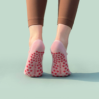 Chaussettes de yoga et de ballet antidérapantes en coton pour femmes, fines, invisibles, pour la saison d'automne, avec logo personnalisé sur le bord, pour usage quotidien