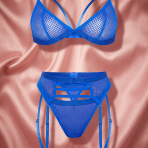 2024 Satin Lingerie <b>Set</b> Ladies Embroidered Lace Decor Underwear XL Size <b>Sexy</b> Bodysuits Light Shaping Wholesale Cotton Bamboo - Product Image 3