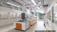 Meubles de bureau mobiles, bancs de laboratoire modulaires en métal, table de travail avec armoires mobiles pour hôpitaux et écoles