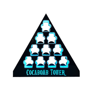 ชั้นวางค็อกเทล LED รูปทรงสามเหลี่ยม Cocabomb Tower สำหรับบาร์ KTV ปาร์ตี้ พร้อมไฟตกแต่ง - Product Image 4