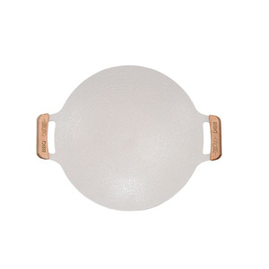 Poêle à griller en pierre Maifan Dharma Master, ronde, 12 pouces, antiadhésive, pour barbecue coréen, compatible avec cuisinière à induction, pour grillades de steaks - Product Image 1