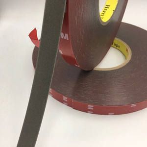 Nastro in Schiuma Acrilica Grigia 0,8mm X 33m Biadesivo Sensibile alla Pressione Resistente al Calore con Anima in Plastica per Auto, Edilizia e Sigillatura Sacchetti - Product Image 5