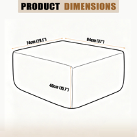 Pouf carré en velours côtelé, repose-pieds, tabouret cube rembourré doux pour salon, meubles de maison