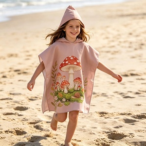 Toallas de <span class=keywords><strong>Playa</strong></span> con Capucha para Niños, Personalizadas, Ultra Suaves, de Secado Rápido, con Estampado Animal, para <span class=keywords><strong>Playa</strong></span>, Surf, Piscina, Aguas Termales, Albornoz Infantil - Product Image 2