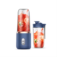 Blender Portabel 6 Bilah, Blender Elektrik 6 Bilah, Cangkir Blender Rumah Tangga & Komersial, Food-grade, Pengisian Daya USB