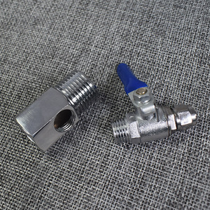 Vanne à bille à trois voies en acier inoxydable, filetage 1/2 pouce, connecteur pour purificateur d'eau, vanne d'entrée/sortie 4 points vers 2 points - Product Image 3