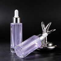 Flacon carré vide haut de gamme pour huiles essentielles, sérums et soins de la peau, 15ml 30ml 50ml, emballage cosmétique, flacon diffuseur, utilisation pour faux cils