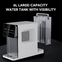Système de purification d'eau par osmose inverse pour comptoir, avec chauffage instantané et refroidissement par compresseur, distributeur d'eau