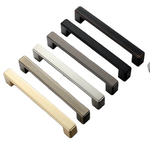 Nordic Simple Brushed <b>Gold</b> <b>Cabinet</b> Door Handle American Style China Model 2979 Cloakroom Furniture Drawer square Single Hole - Product Image 1