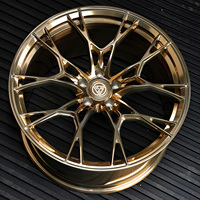 XINLAI Nouvelle Jante Forgée Concave Profonde Brossée et Polie 5x120 5x112 5x114.3 de 18, 19, 20, 21, 22 Pouces pour Voiture de Course