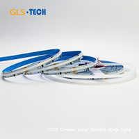 Bande LED COB WS2811 RGBIC 720 LED 20IC 12V 24V 10mm 12mm PCB Blanc Adressable pour Décoration Intérieure