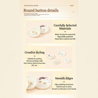 Boutons en nacre naturelle à deux trous, doux, brillants, élégants, lavables, pour chemises en mousseline, robes, forme carrée diamant