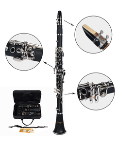 <span class=keywords><strong>Clarinete</strong></span> Bb Modelo Estudiante, 17 Llaves, Cuerpo <span class=keywords><strong>de</strong></span> Ebonita con Acabado <span class=keywords><strong>de</strong></span> Veta <span class=keywords><strong>de</strong></span> <span class=keywords><strong>Madera</strong></span>, Llaves Niqueladas, con Estuche Premium (CL3041N) - Product Image 3
