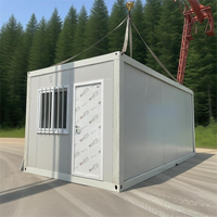 Maison conteneur pliable en forme de Z, modulaire, 20 pieds, résistante aux ouragans, écologique, avec structure en acier léger, chambre et salle de bain